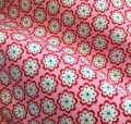 Reststück Dirndl Stoff kleine Blumen  - rosa rot - 180 cm