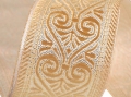 Borte Jacquardband  - gold lurex - 50 mm breit  3 Meter