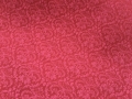 Dirndl Stoff Baumwollsatin Ornamente - korallenrot rot Ton in Ton - 50 cm